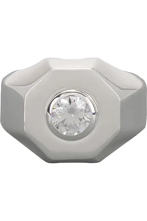Hatton Labs Octagon Signet Ring in - Metallic . Size 9 (also in ).