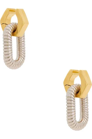 Paco rabanne Oval Drop Earrings in - Metallic Gold. Size all.