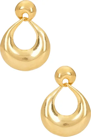 Saint Laurent Drop Earrings in - Metallic Gold. Size all.