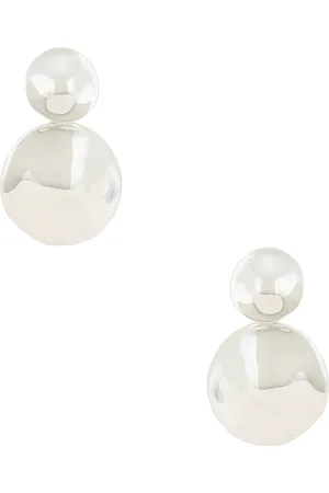 Agmes Short Stella Earrings in - Metallic Silver. Size all.
