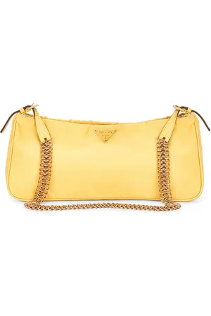 Prada Tessuto Bacheli Shoulder Bag in - Mustard. Size all.