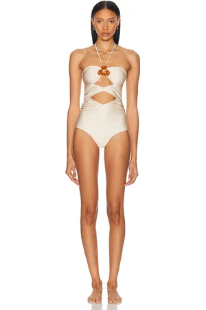 Shani Cinna One Piece Swimsuit in - Cream. Size L (also in M, S, XS).