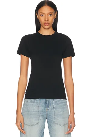 NILI LOTAN Mariela Tee in - Black. Size L (also in M, XS).