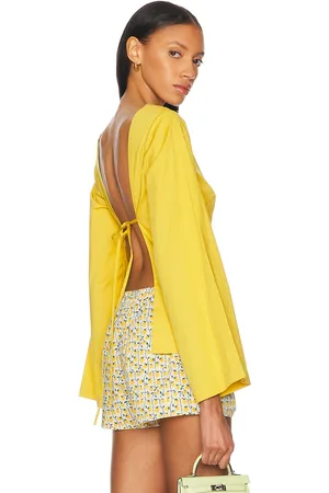 Staud Mina Top in - Yellow. Size L (also in M, S, XS).