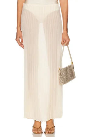 Shani Thora Maxi Skirt in - Cream. Size L (also in M, S, XS).