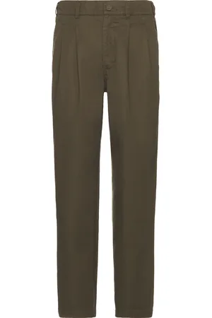 WAO Double Pleated Chino Pant in - Green. Size 34 (also in ).