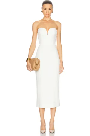 SANS FAFF Evening Sweetheart Neckline Midi Dress in - . Size L (also in M, S, XS).