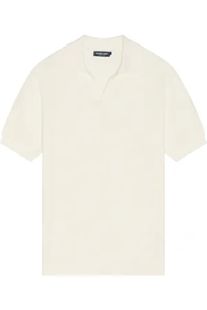 Frescobol Carioca Rino STR Salt And Pepper Stitch Polo in - . Size L (also in M, S, XL/1X).