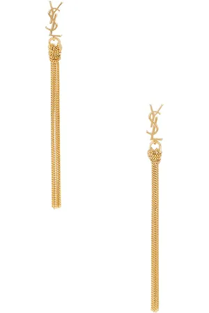 Saint Laurent Tassel Earrings in - Metallic Gold. Size all.