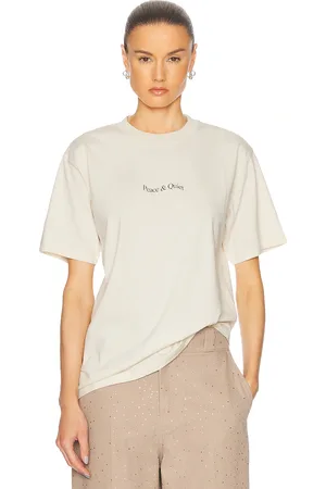 Museum of Peace and Quiet Wordmark Tee in - Ivory. Size L (also in M, S, XL/1X).