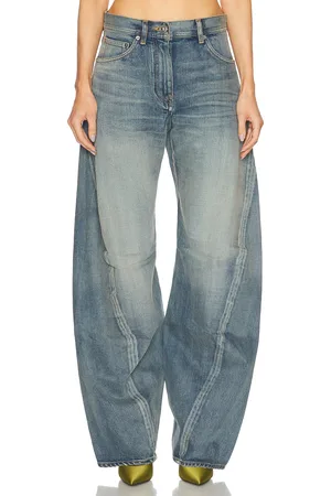VERSACE Wide Leg in - Blue. Size 26 (also in 27, 28, 29, 30).