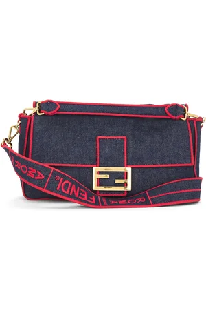 Fendi Denim Baguette NM Shoulder Bag in - . Size all.