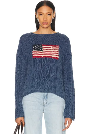Ralph Lauren Boat Neck Pullover Sweater in - Navy. Size L (also in M, S, XL, XS).