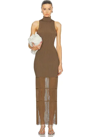 Khaite Zare Dress in - Tan. Size L (also in ).