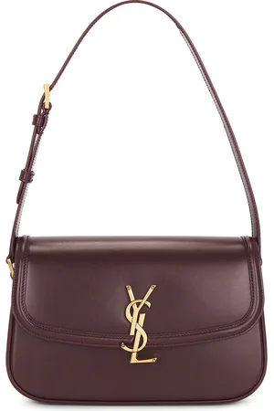 Saint Laurent Small Solferino in - Wine. Size all.