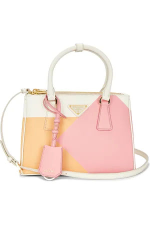 Prada Saffiano Galleria Handbag in - Pink,Orange. Size all.