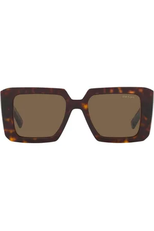 Prada Square Sunglasses in - Chocolate. Size all.