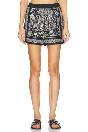 NILI LOTAN Frances Silk Short in - Black. Size XS (also in ).