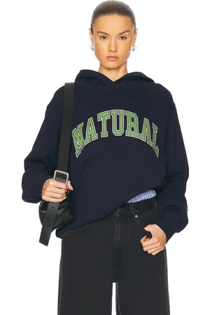 Museum of Peace and Quiet Natural Hoodie in - Blue. Size L (also in M, S, XL/1X, XS).