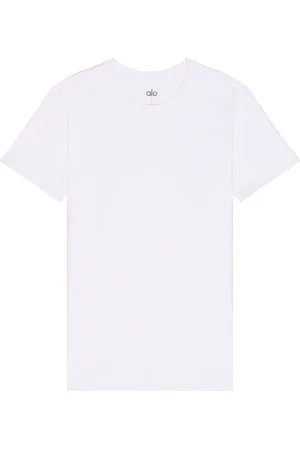 alo Conquer Reform Crewneck Short Sleeve T-shirt in - . Size L (also in M, S, XL/1X).