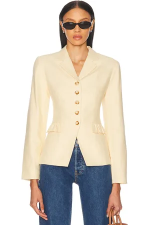 POSSE Matilda Jacket in - Lemon. Size L (also in M, S, XS).