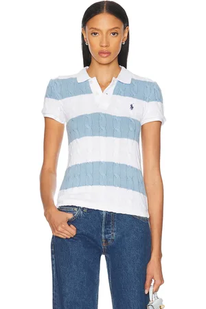 Ralph Lauren Short Sleeve Polo Top in - Baby Blue. Size L (also in M, S, XL, XS).