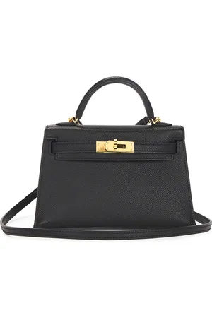 Hermès Veau Epsom Kelly 20 Handbag in - Black. Size all.