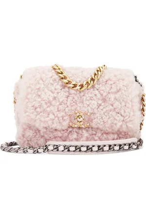 CHANEL Shearling 19 Flap Bag in - Blush. Size all.