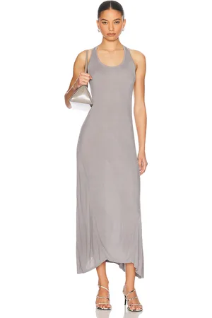 Helmut Lang Twist Maxi Dress in - Grey. Size L (also in M, S, XS).
