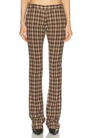 Acne Studios Pluffy Check Boucl Trouser in - Brown. Size 40 (also in ).