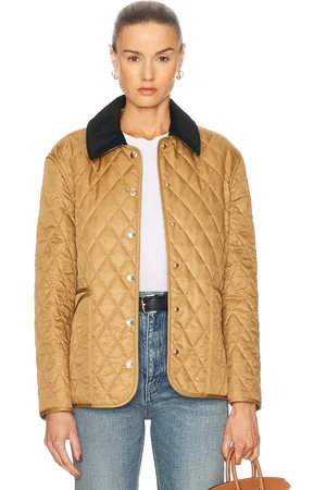 Burberry Quilted Coat in - Brown. Size L (also in XL).