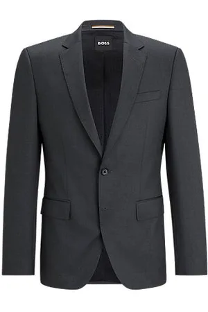 HUGO BOSS Slim-fit suit jacket in virgin-wool serge