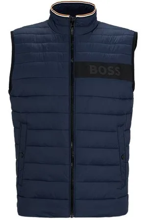 HUGO BOSS Water-repellent gilet with 3D-logo tape