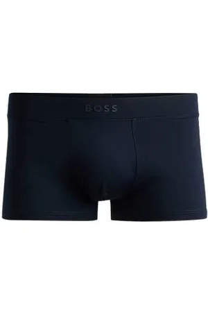 HUGO BOSS Stretch-jersey trunks with 3D logo