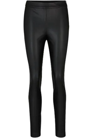 HUGO BOSS Skinny-fit high-waisted trousers with side zip
