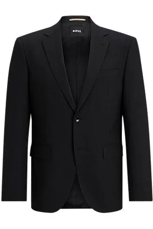 HUGO BOSS Regular-fit suit jacket in stretch virgin wool - Ramadan Edit