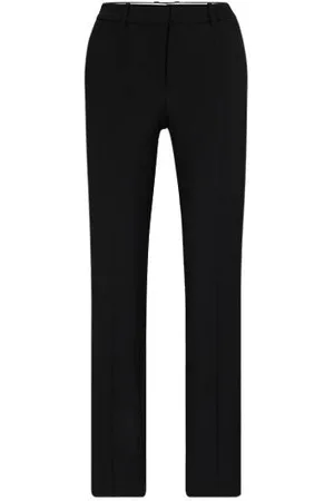 HUGO BOSS Regular-fit trousers in virgin wool