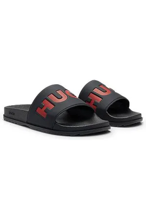 HUGO BOSS Slides with logo strap