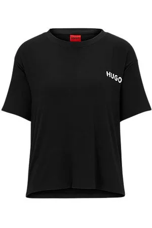 HUGO BOSS Relaxed-fit pyjama T-shirt in stretch jersey