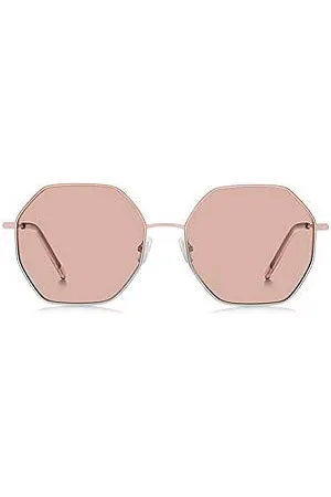 HUGO BOSS Tubular-temple sunglasses with -silver gradients
