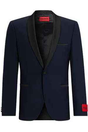 HUGO BOSS Extra-slim-fit tuxedo jacket in a wool blend