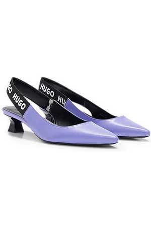 HUGO - Pointed-toe pumps in nappa leather