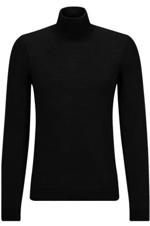 HUGO BOSS Regular-fit rollneck sweater in merino wool
