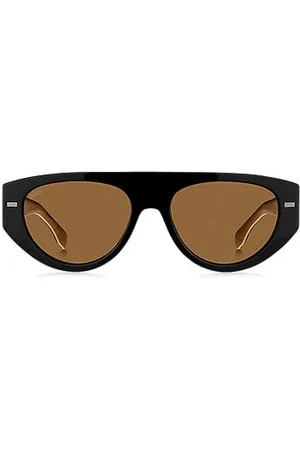 HUGO BOSS Bio-acetate sunglasses with lasered-logo temples