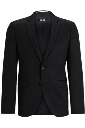 HUGO BOSS Extra-slim-fit suit jacket in virgin-wool serge