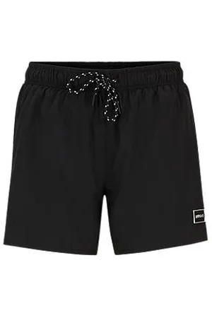 HUGO BOSS Swim shorts with metal logo and branding