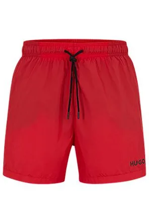 HUGO BOSS Fully lined swim shorts with contrast logo