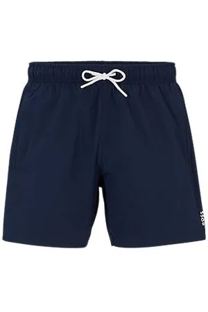 HUGO BOSS Swim shorts with signature stripe and logo