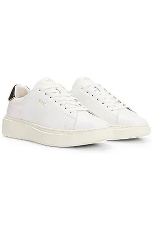 HUGO BOSS Lace-up trainers in leather with logo details
