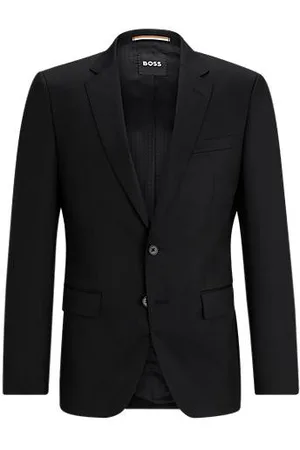 HUGO BOSS Slim-fit suit jacket in virgin-wool serge